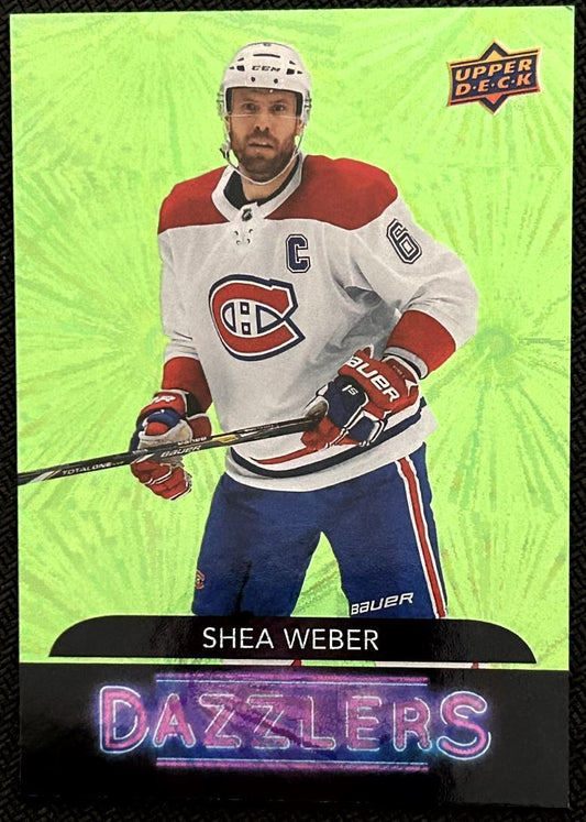 2020-21 Upper Deck Dazzlers Green Shea Weber Montreal Canadiens #DZ-74