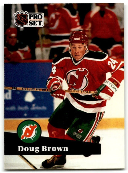 1991-92 Pro Set Doug Brown New Jersey Devils #138