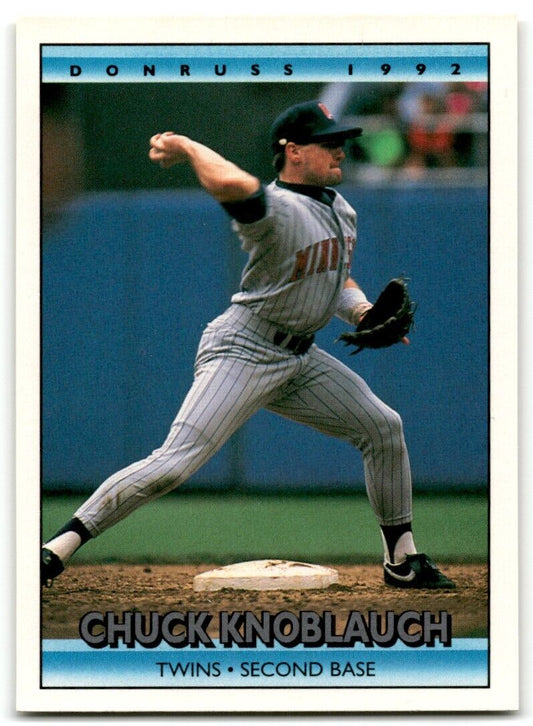 1992 Donruss Chuck Knoblauch Minnesota Twins #390