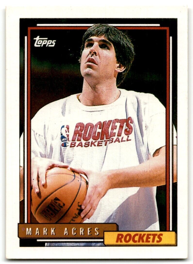 1992-93 Topps Mark Acres Houston Rockets #380