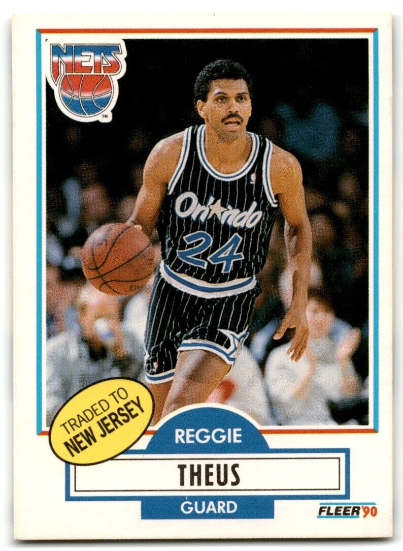 1990-91 Fleer Reggie Theus New Jersey Nets #136