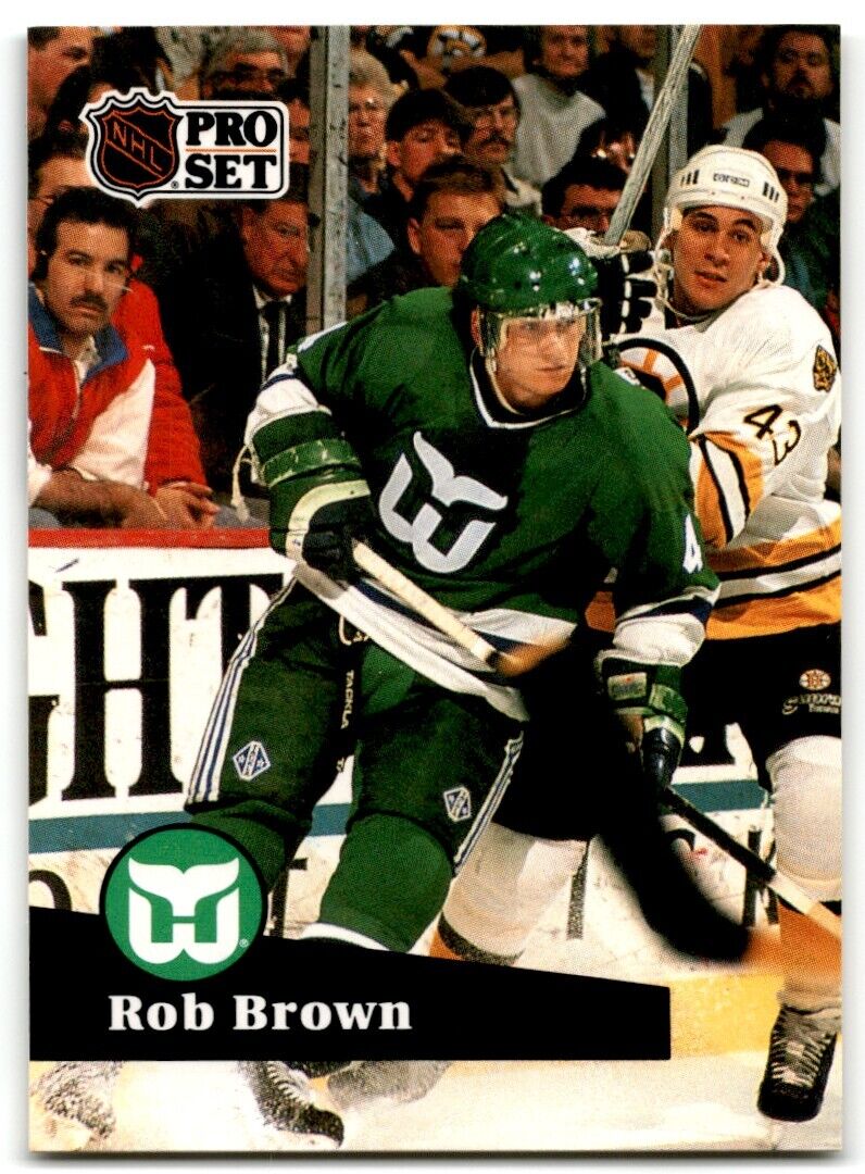 1991-92 Pro Set Rob Brown Hartford Whalers #80