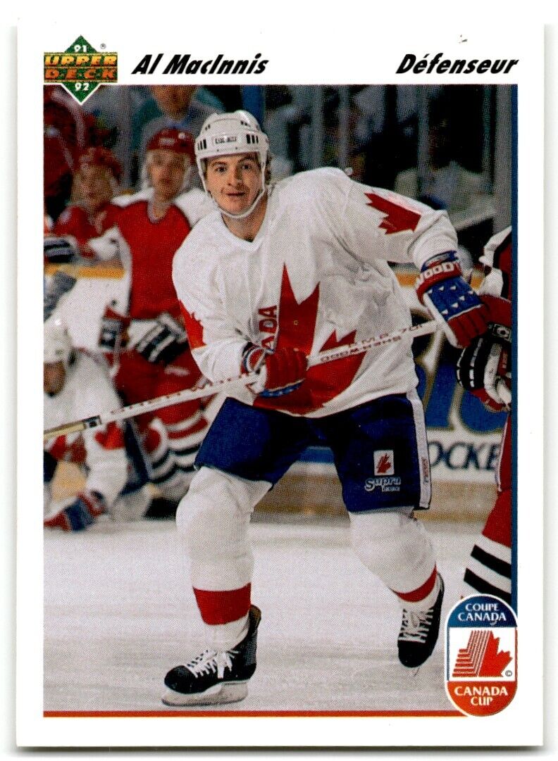 1991-92 Upper Deck French Al MacInnis Canada #8