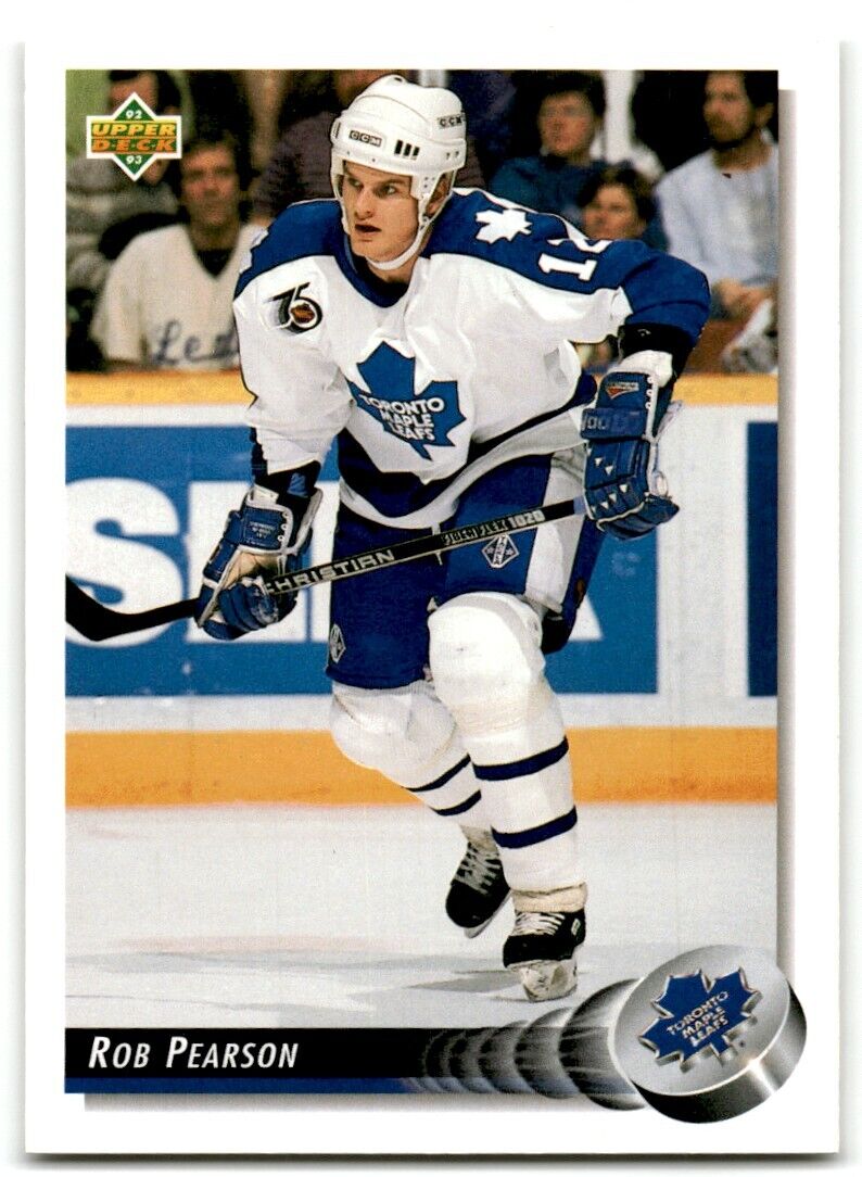 1992-93 Upper Deck Rob Pearson Toronto Maple Leafs #318