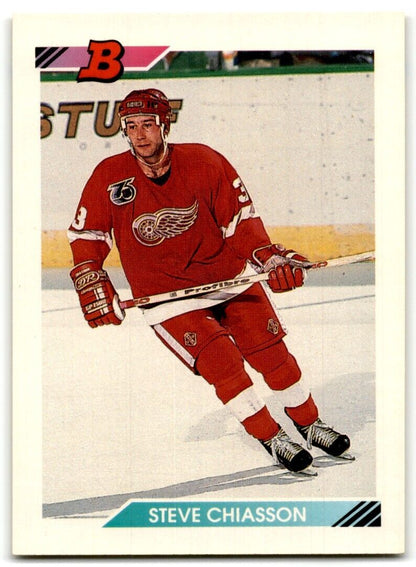 1992-93 Bowman Steve Chiasson Detroit Red Wings #91