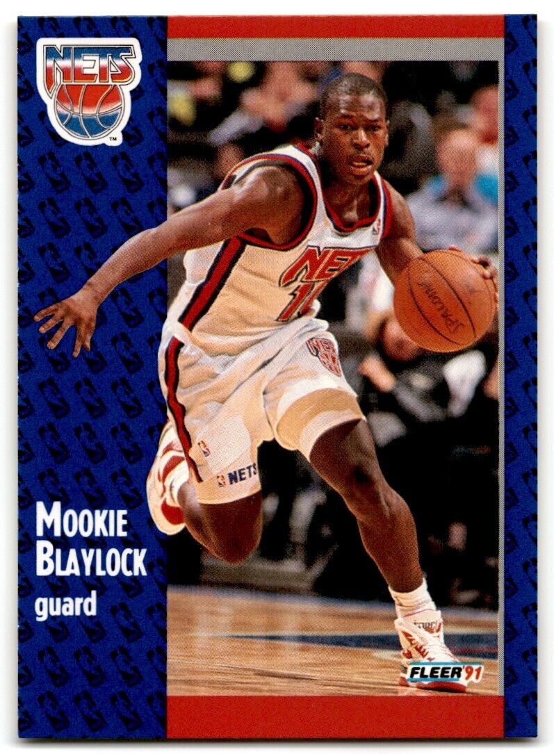 1991-92 Fleer Mookie Blaylock New Jersey Nets #128