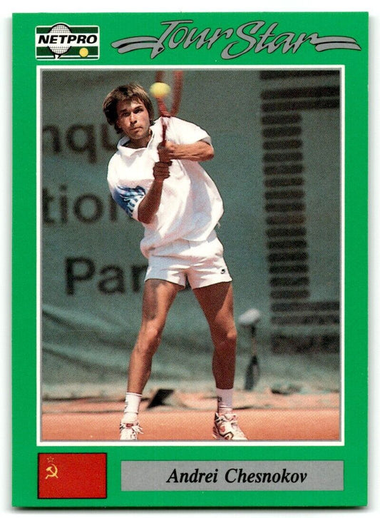 1991 Protennis player Cards Netpro Tour Star Andrei Chesnokov #42