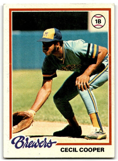 1978 Topps Cecil Cooper Milwaukee Brewers #154