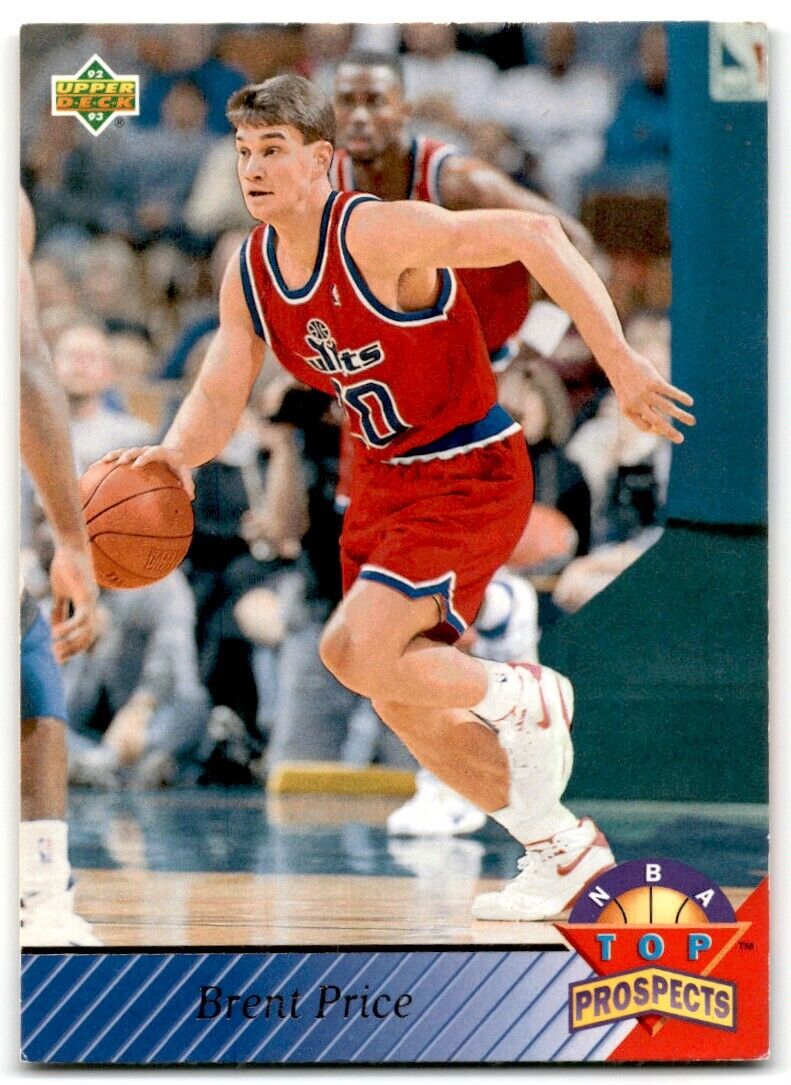 1992-93 Upper Deck Brent Price Washington Bullets #482