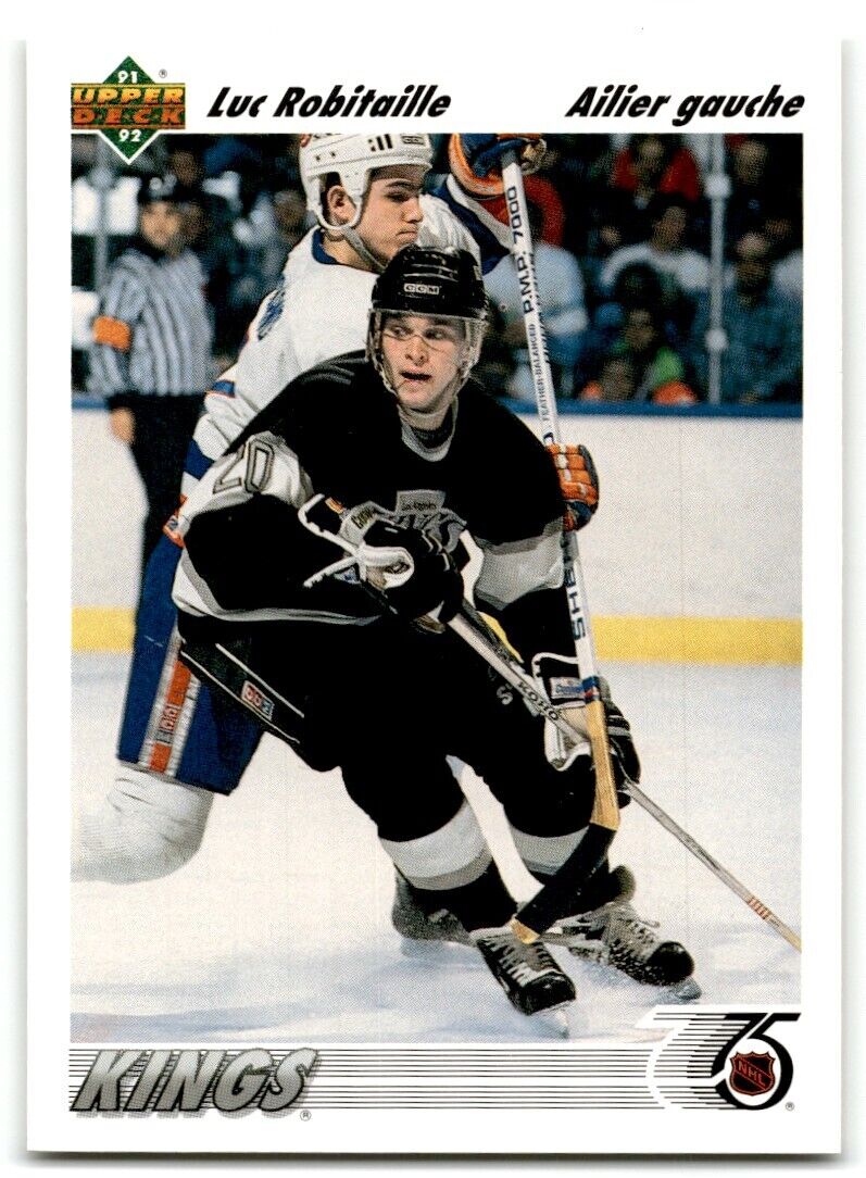 1991-92 Upper Deck French Luc Robitaille Los Angeles Kings #145B