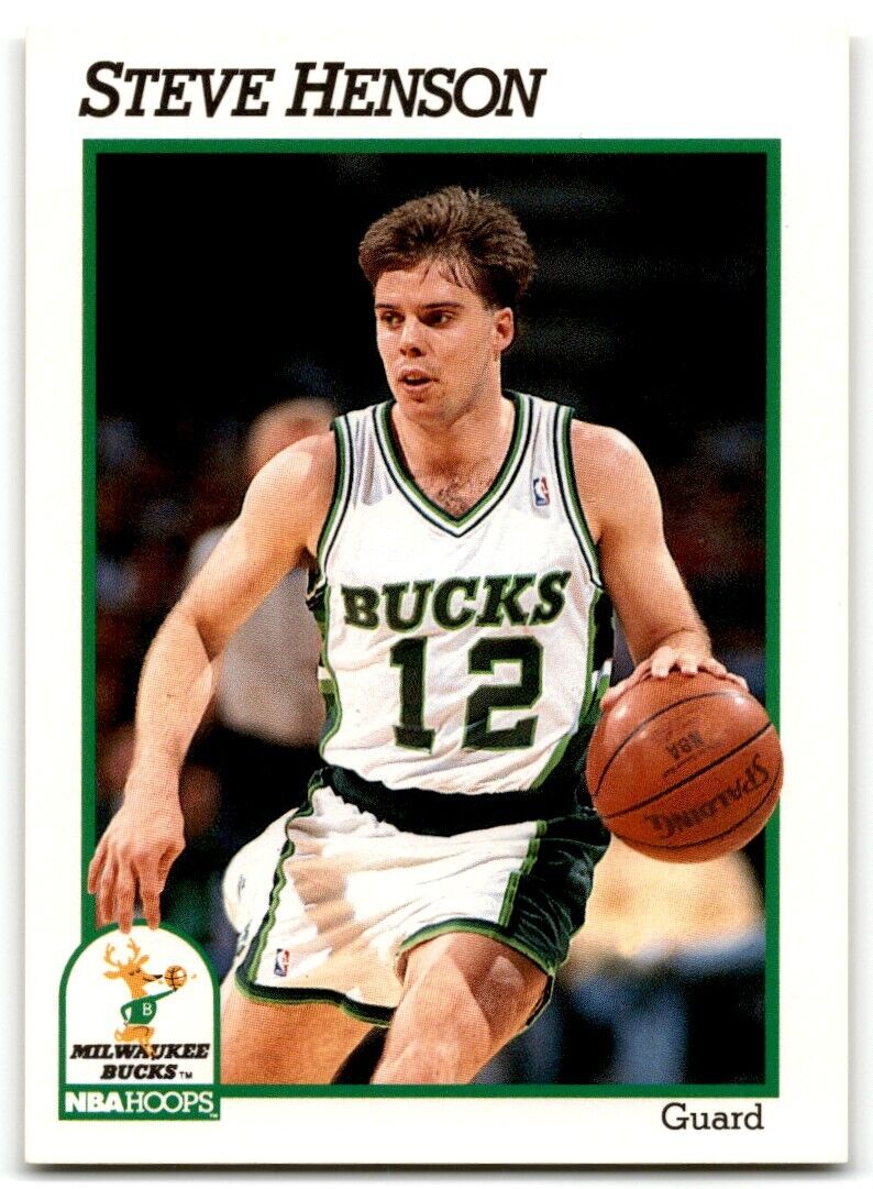 1991-92 Hoops Steve Henson Rookie Milwaukee Bucks #392