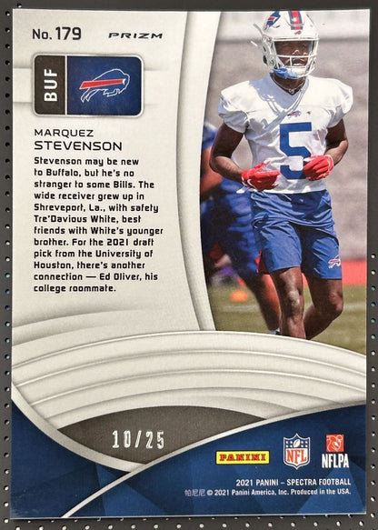 2021 Panini Spectra Meta Celestial Marquez Stevenson Rookie 10/25 Buffalo Bills