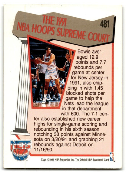 1991-92 Hoops Sam Bowie New Jersey Nets #481