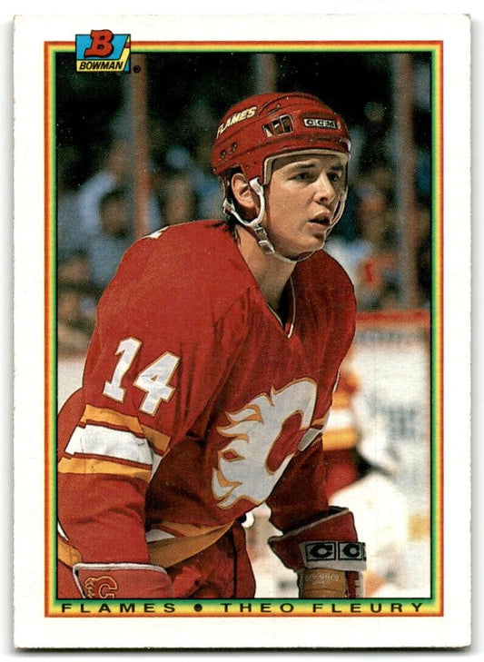 1990-91 Bowman Theo Fleury Calgary Flames #102