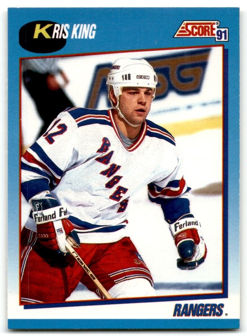 1991-92 Score Canadian Bilingual Kris King New York Rangers #402