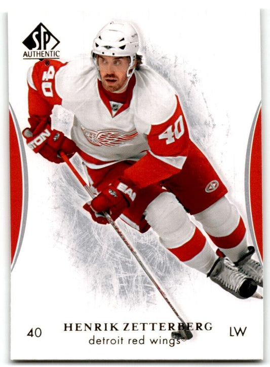 2007-08 SP Authentic Henrik Zetterberg Detroit Red Wings #99