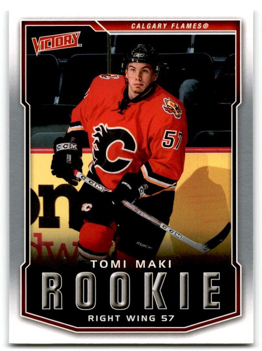 2007-08 Upper Deck Victory Tomi Maki Rookie Calgary Flames #206