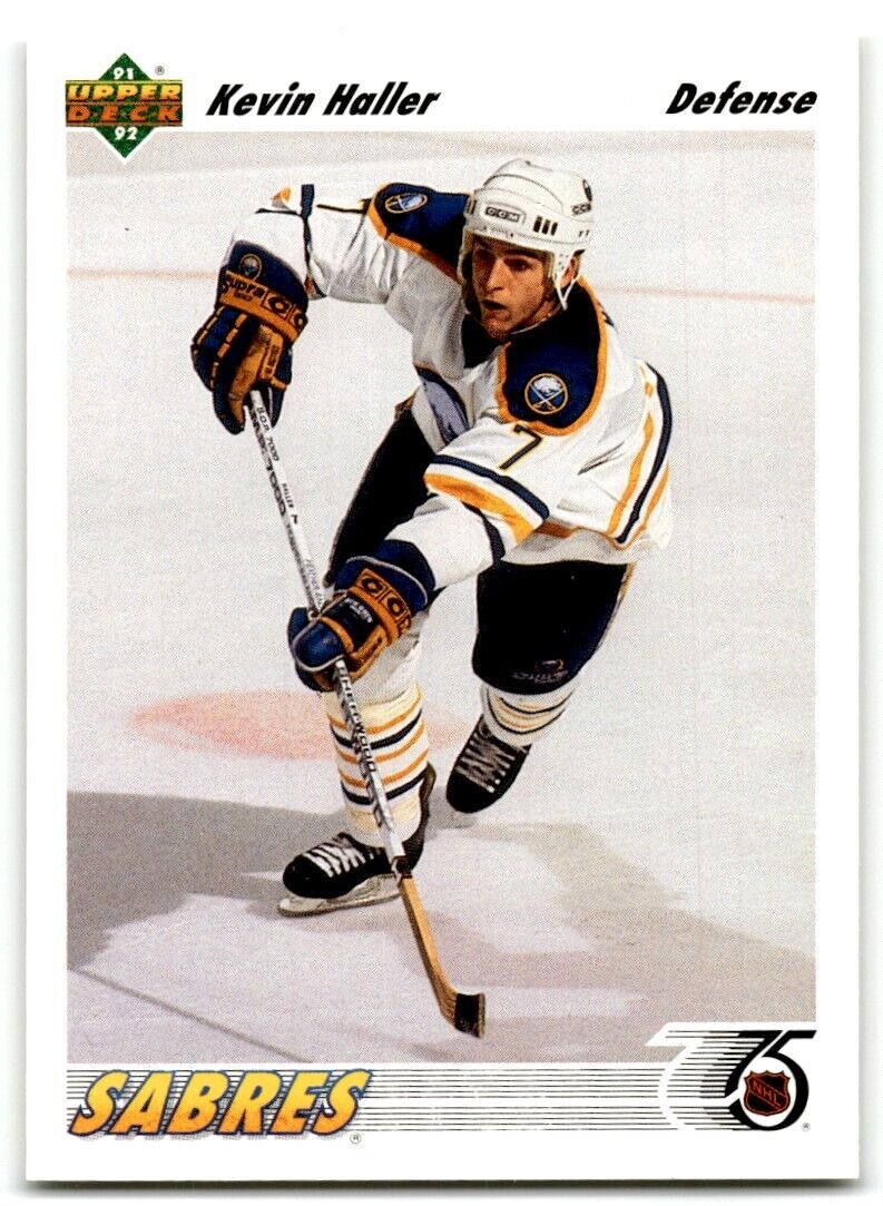 1991-92 Upper Deck Kevin Haller Rookie Buffalo Sabres #192