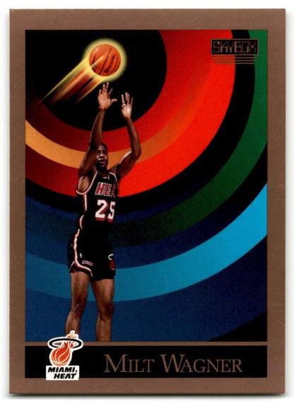 1990-91 SkyBox Milt Wagner Miami Heat #393