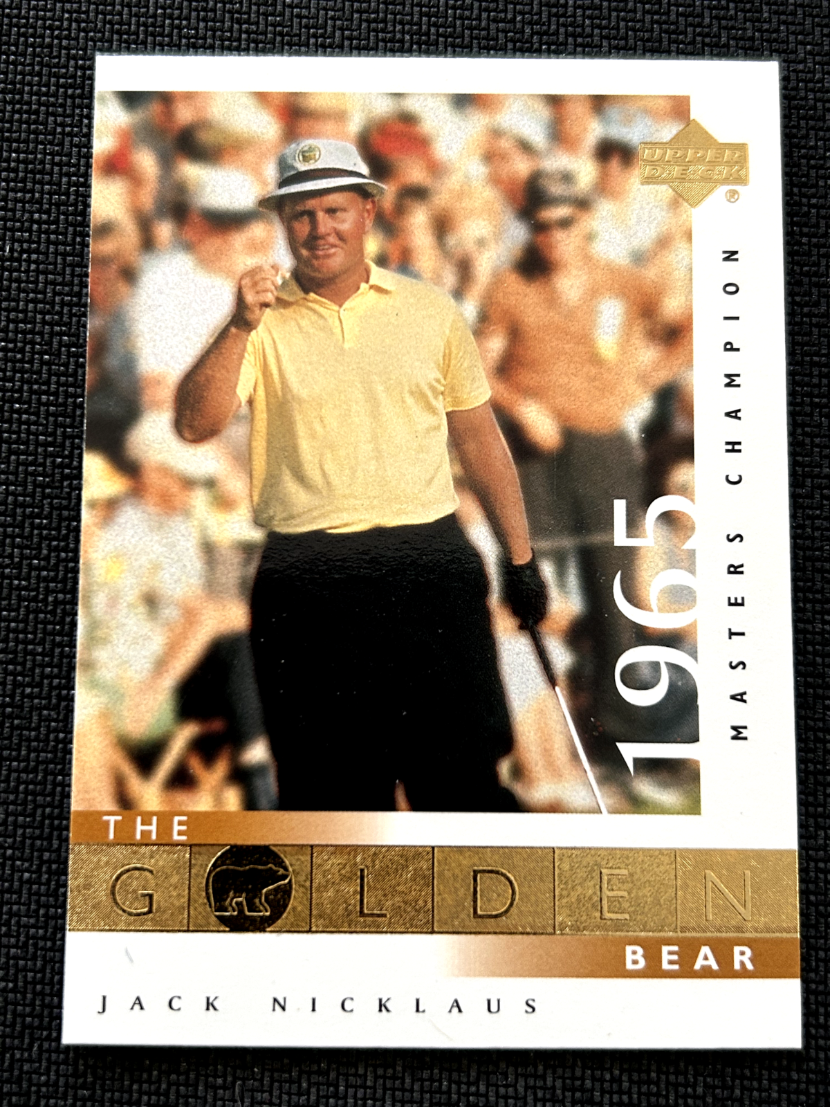 Jack Nicklaus 2001 Upper Deck Golf The Golden Bear #109 1965 Masters Champion