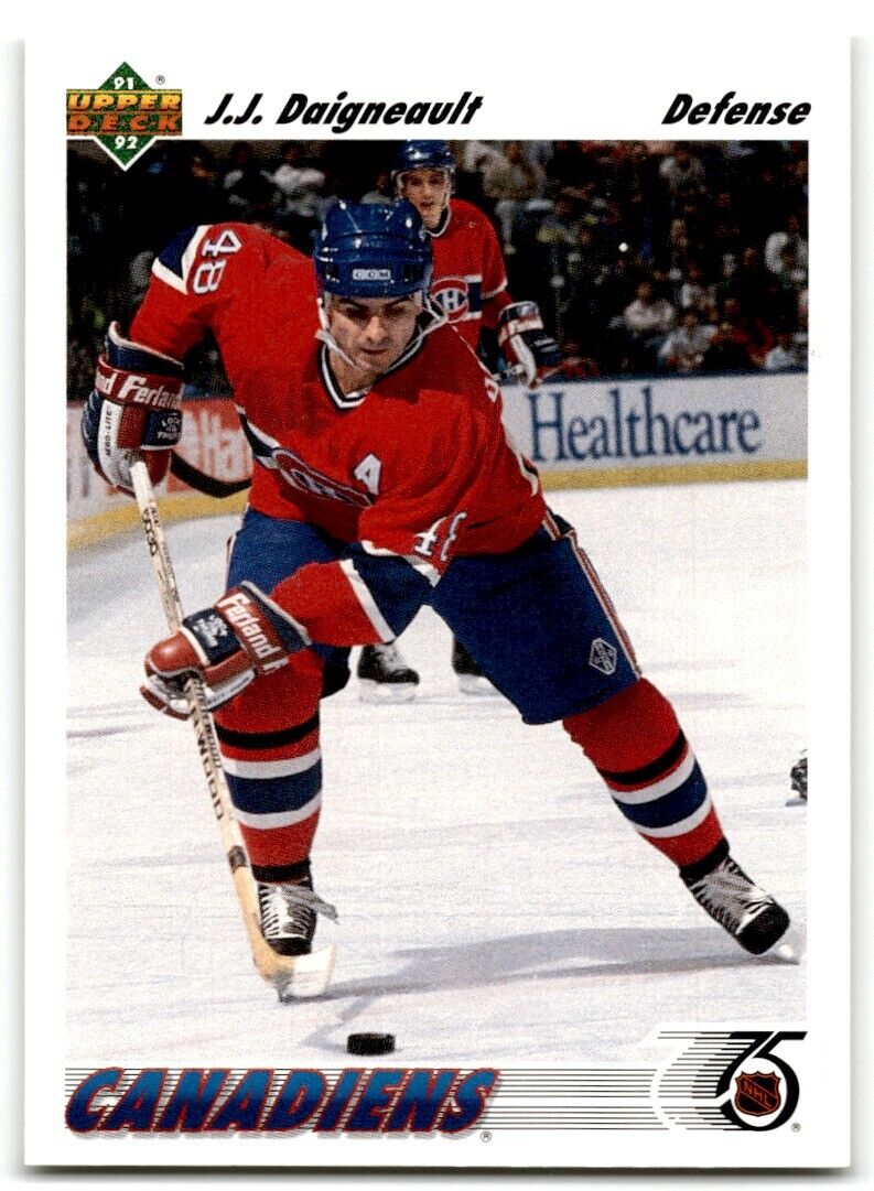 1991-92 Upper Deck J.J. Daigneault Montreal Canadiens #170