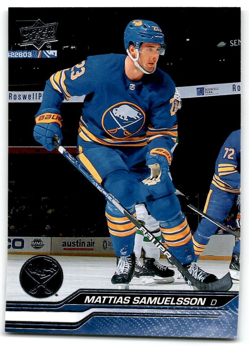 2023-24 Upper Deck Mattias Samuelsson Buffalo Sabres #22