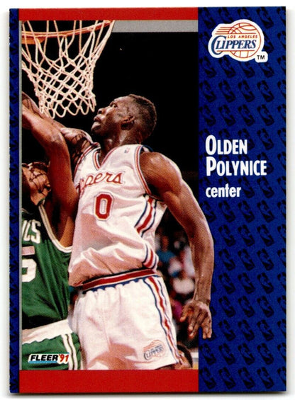 1991-92 Fleer Olden Polynice Los Angeles Clippers #94