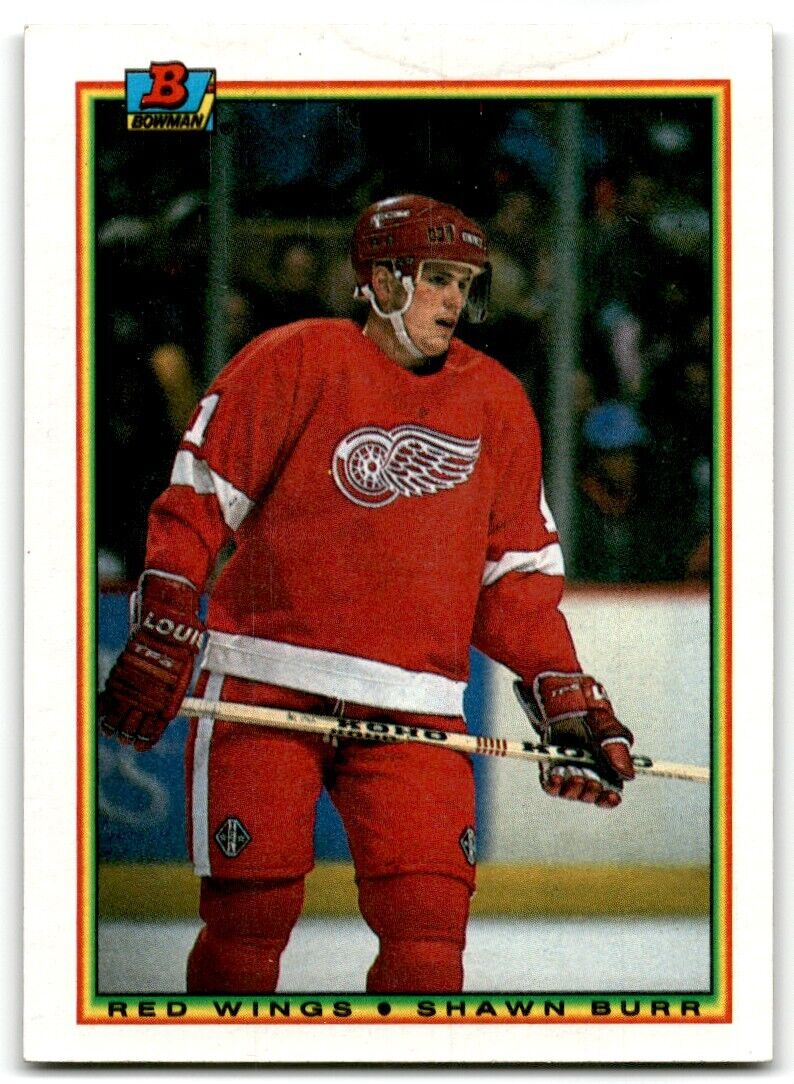 1990-91 Bowman Shawn Burr Detroit Red Wings #232