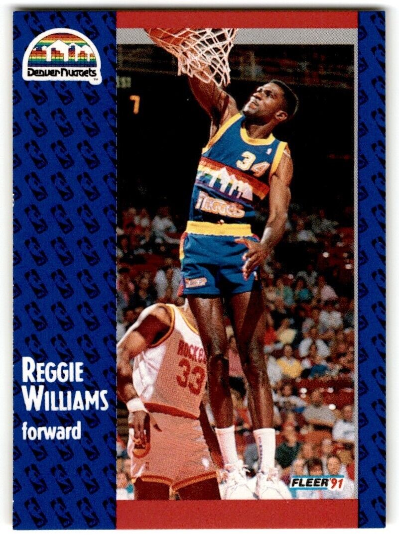 1991-92 Fleer Reggie Williams Denver Nuggets #54