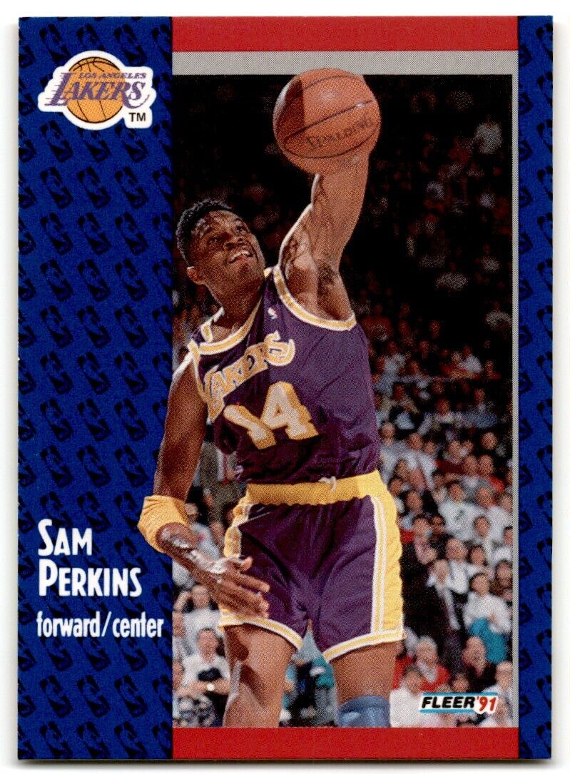 1991-92 Fleer Sam Perkins Los Angeles Lakers #101