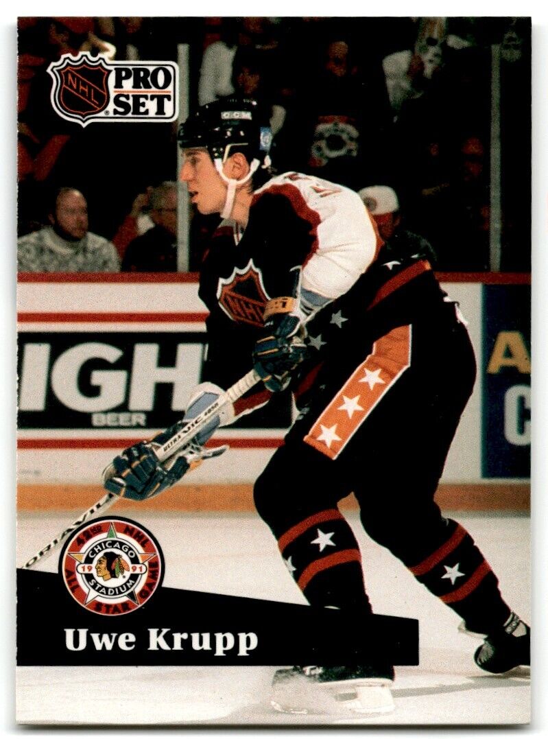 1991-92 Pro Set French Uwe Krupp Buffalo Sabres #301