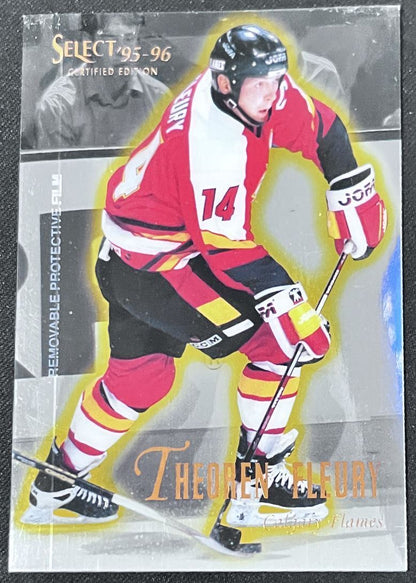 1997-98 Select Certified Theoren Fleury Calgary Flames #5