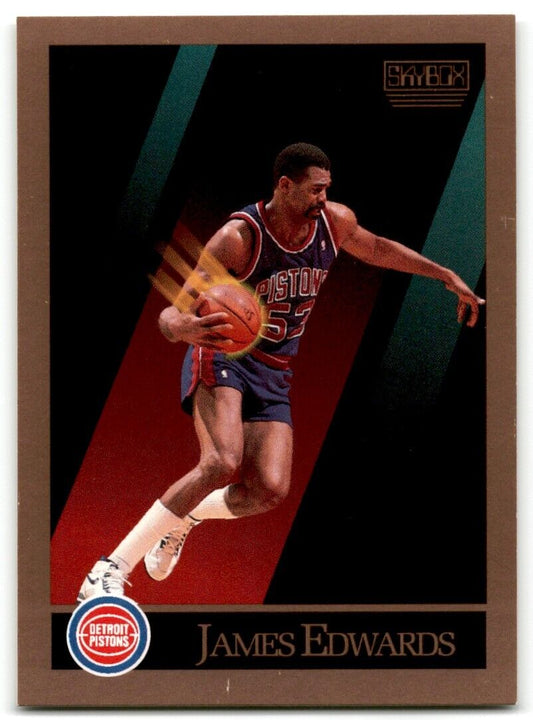 1990-91 SkyBox James Edwards Detroit Pistons #85