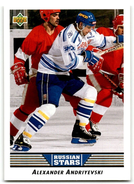 1992-93 Upper Deck Alexander Andriyevski Rookie Dynamo Moscow #342