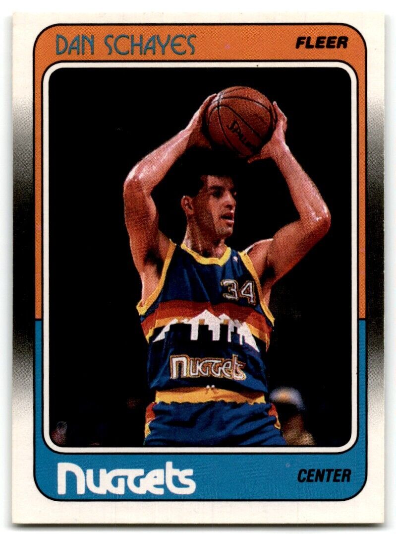 1988-89 Fleer Danny Schayes Denver Nuggets #37