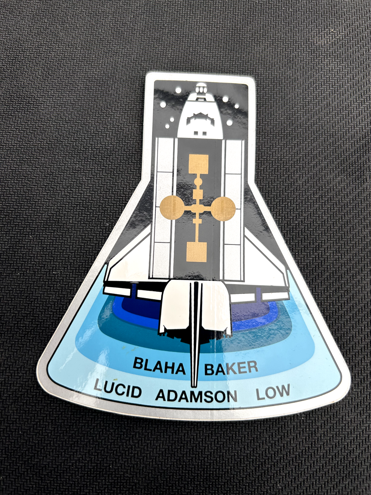 NASA 4 inches Space Shuttle STS-43 mission decal vinyl - sticker