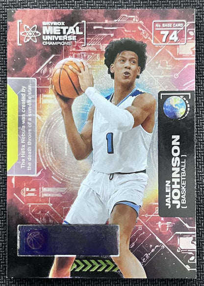 2021-22 Skybox Metal Universe Champion Jalen Johnson Rookie #74