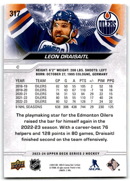 2023-24 Upper Deck Leon Draisaitl Edmonton Oilers #317