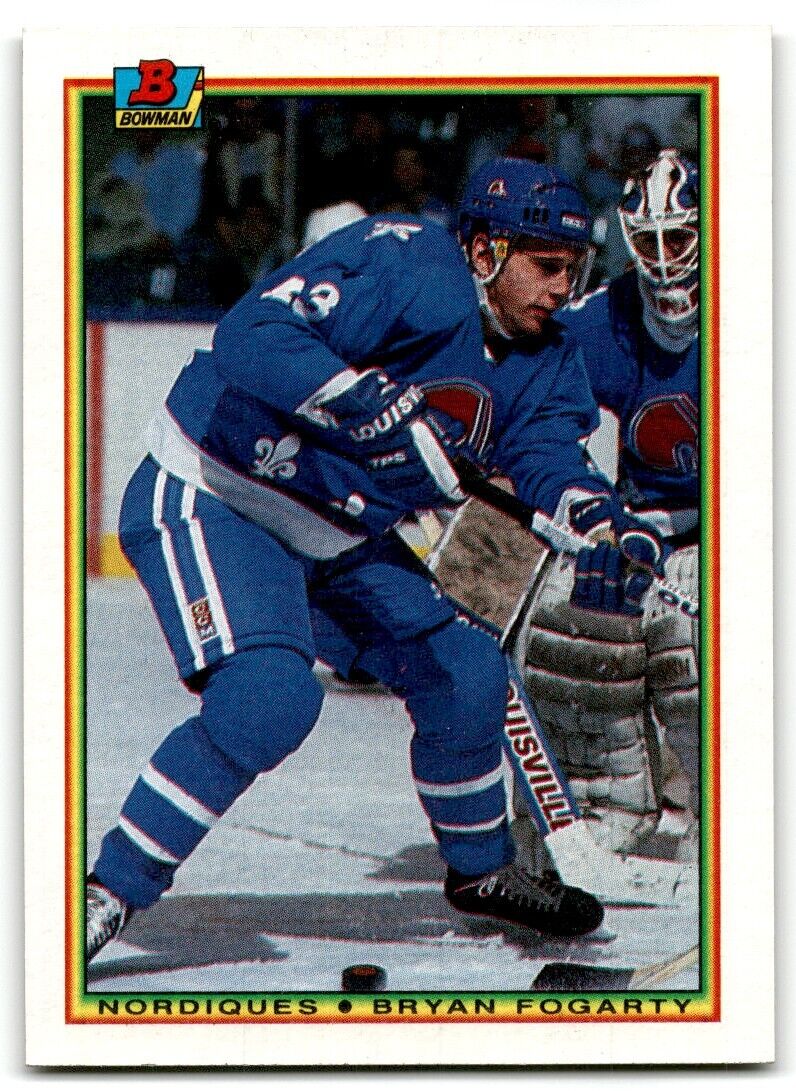 1990-91 Bowman Bryan Fogarty Rookie Quebec Nordiques #173