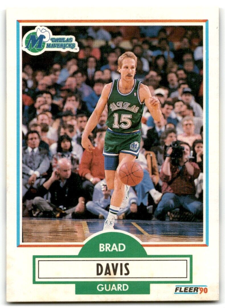 1990-91 Fleer Brad Davis Dallas Mavericks #40