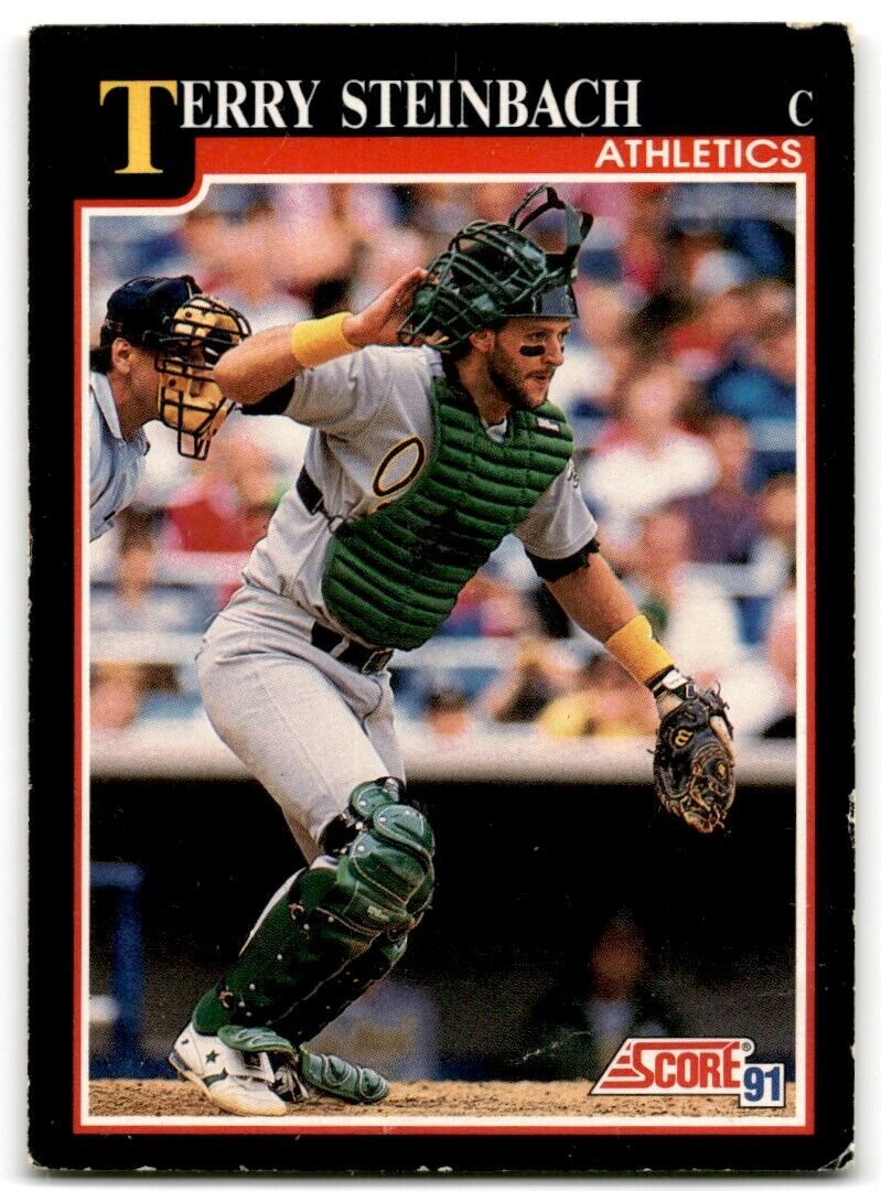 1991 Score Terry Steinbach Oakland Athletics #780