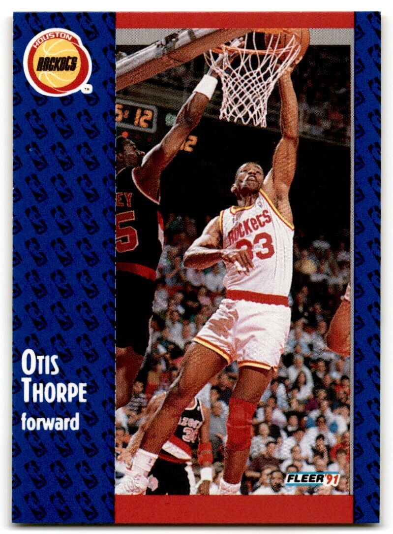 1991-92 Fleer Otis Thorpe Houston Rockets #80