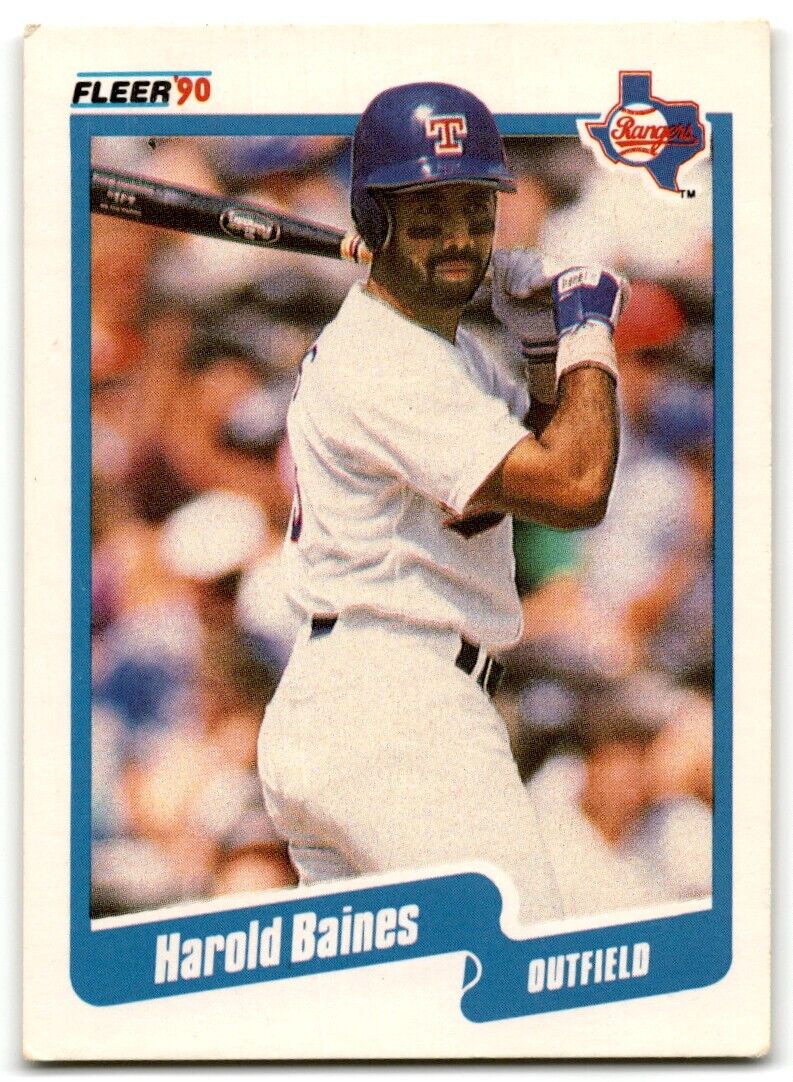 1990 Fleer Harold Baines Texas Rangers #290