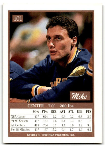 1990-91 SkyBox Mike Smrek Golden State Warriors #101