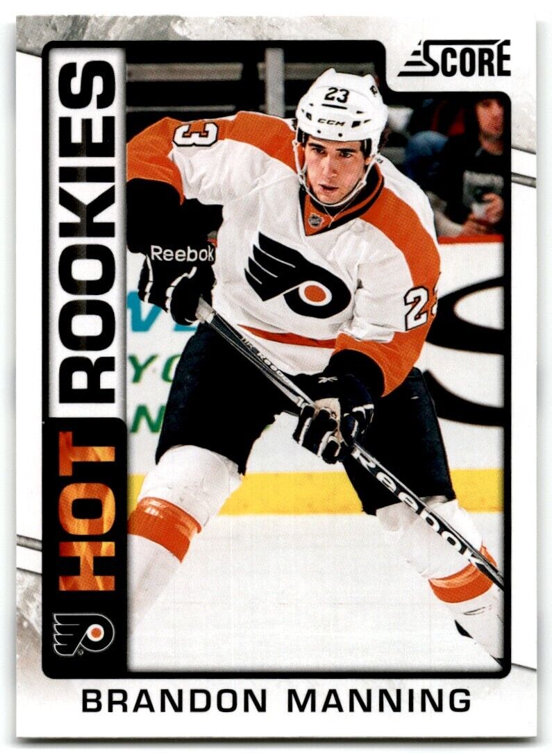 2012-13 Score Hot Rookie Brandon Manning Rookie Philadelphia Flyers #519