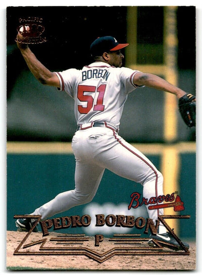 1998 Pacific Platinum Blue Pedro Borbon Atlanta Braves #231