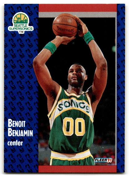 1991-92 Fleer Benoit Benjamin Seattle SuperSonics #189