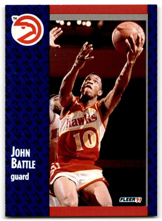 1991-92 Fleer John Battle Atlanta Hawks #1