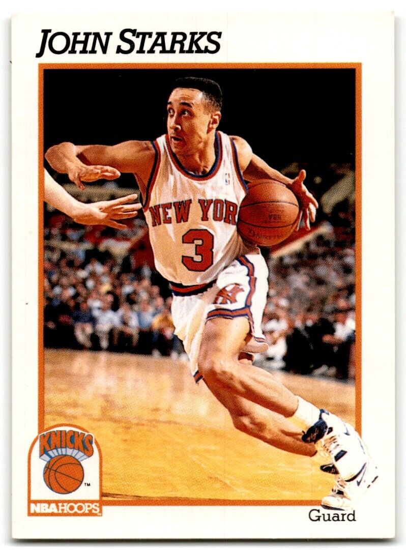 1991-92 Hoops John Starks Rookie New York Knicks #406