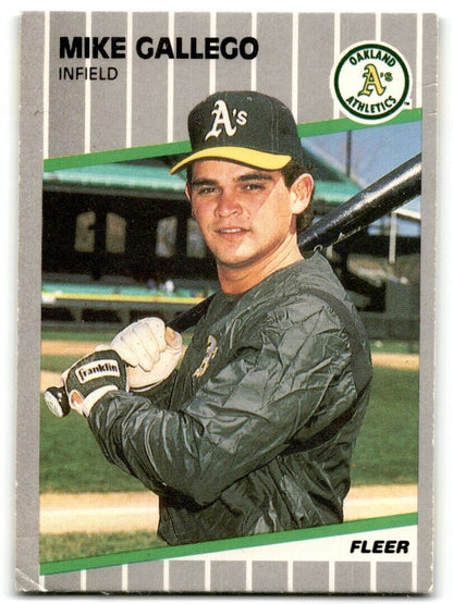 1989 Fleer Mike Gallego Oakland Athletics #8